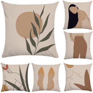 Abstract female pillowcase