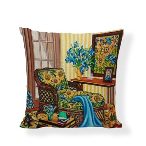 Famous painting cushion cover